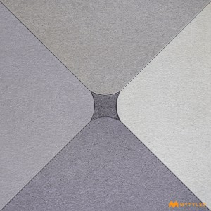 undefined-Vitrified Gray Digital Parking Floor and Wall Tile Code36732 (600x600mm, Matt)