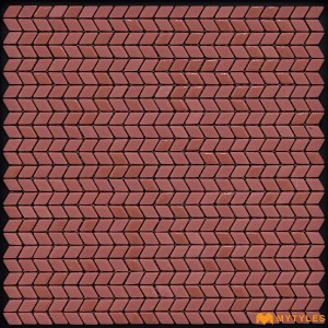 undefined-Imported Red Mosaic Floor and Wall Tile Code30503 (305x305mm, Matt/Glossy)
