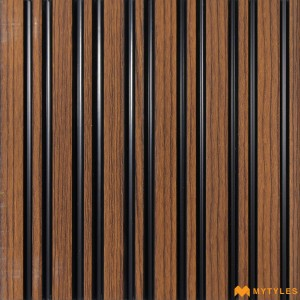 undefined-Brown Louver Wall Panels Code34779 (6Inchx8Feet, Matt)