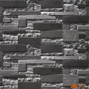 undefined-Ceramic Black Elevation Wall Tile Code37647 (300x600mm, Sugar)