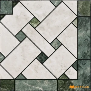 Green Braided Corner Tile Code39832 