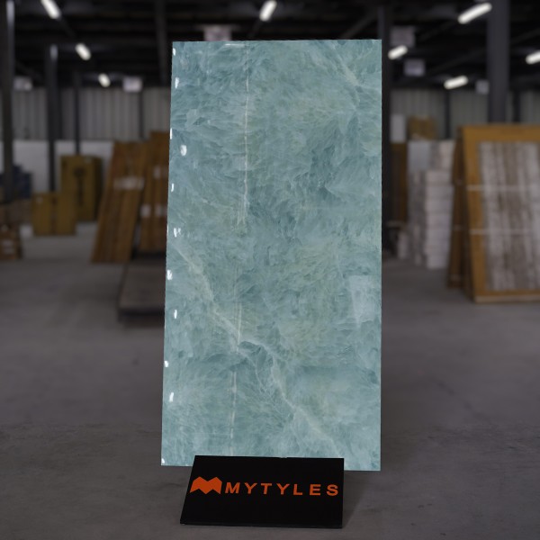 Glazed Vitrified-Vitrified Blue Floor and Wall Tile Code29657 (600x1200mm, Glossy)