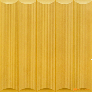 undefined-Ceramic Yellow Fluted Wall Tile Code27305 (300x300mm, Matt)