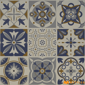 undefined-Porcelain Moroccan Tile Code26417 (600x600mm, Matt)