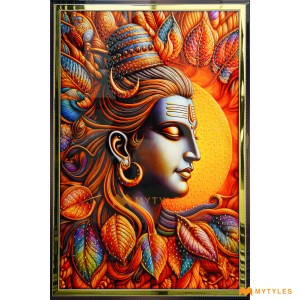 undefined-Vitrified Lord Shiva Poster Wall Tile Code32592 (600x900mm, Glossy)-CR-3036