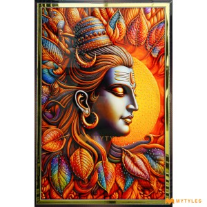 undefined-Vitrified Lord Shiva Poster Wall Tile Code32592 (600x900mm, Glossy)-CR-3036