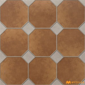 undefined-Vitrified Brown Parking Floor and Wall Tile Code24755 (400x400mm, Matt)