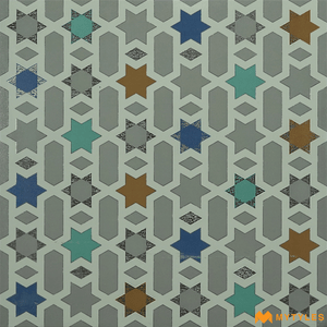 undefined-Imported Moroccan Tile Code18710 (600x600mm, Metallic)