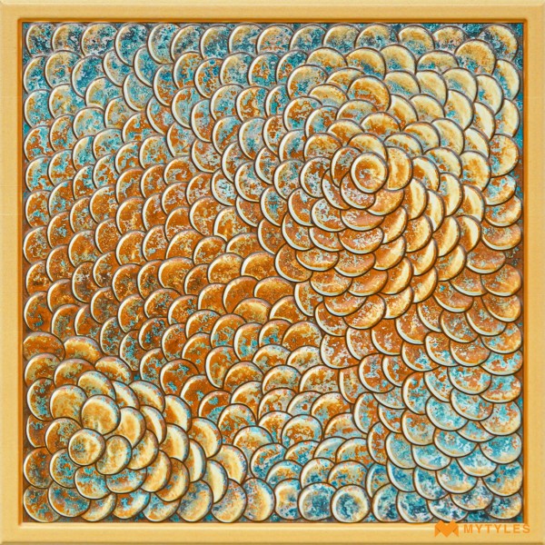 Moroccan Tiles-Ceramic Brown Moroccan Wall Tile Code32798 (300x300mm, Matt)