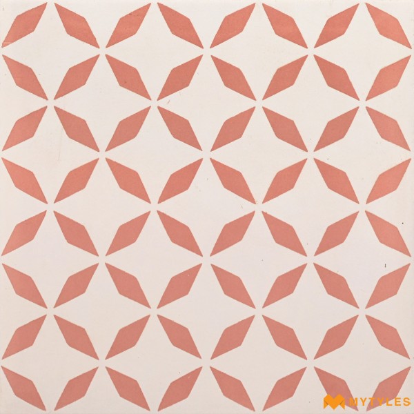 Moroccan Tiles-Vitrified Pink Moroccan Floor and Wall Tile Code3207 (300x300mm, Matt)