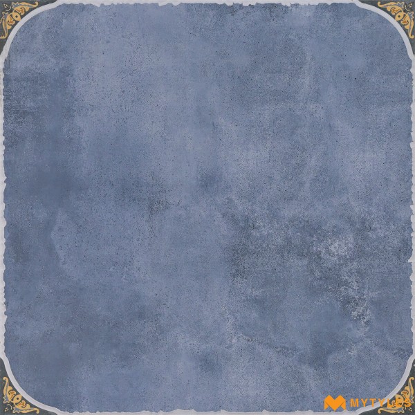 Rustic Matt Floor Tile-Imported Blue Moroccan Floor and Wall Tile Code11426 (600x600mm, Matt)