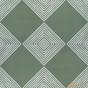 undefined-Vitrified Green Moroccan Floor and Wall Tile Code3214 (300x300mm, Matt)