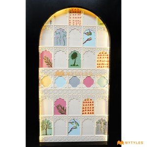 undefined-Mint Royal Jharokha Wall Cladding Code33051 (Random Size, Stone)-MYT313
