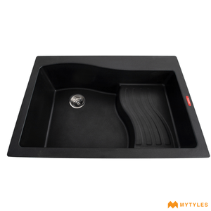 undefined-Futura Kitchen Sink - Quartz Series FS 3322 NQ Black Code14132 (33x22 Inch, Single Bowl )