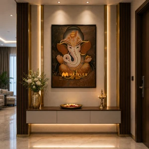 undefined-Poster Wall Tile - 5064 Code5727 (3x4 Feet, Matt, 8Pcs)