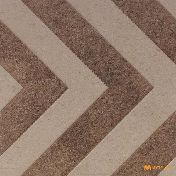 Digital Parking Tile-Vitrified Beige Digital Parking Floor and Wall Tile Code31018 (500x500mm, Matt)