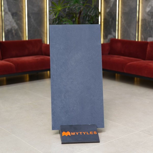 Glazed Vitrified-Vitrified Blue Floor and Wall Tile Code29439 (600x1200mm, Matt)