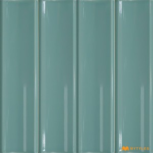 undefined-Blue Fluted Wall Tile Code28870 (75x300mm, Glossy)