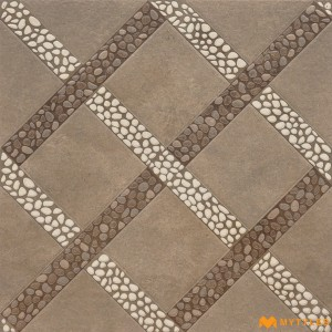 undefined-Vitrified Brown Digital Parking Floor and Wall Tile Code29676 (500x500mm, Matt)
