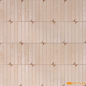 undefined-Ceramic Beige Geometric Wall Tile Code35937 (300x600mm, Matt)
