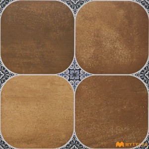 undefined-Vitrified Brown Parking Floor and Wall Tile Code34983 (400x400mm, Matt)