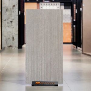 undefined-Vitrified Gray Textured Wall Tile Code37012 (600x1200mm, Matt)