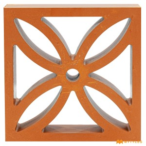 undefined-Terracotta Amber Jali Code31628 (200x200mm, Matt)