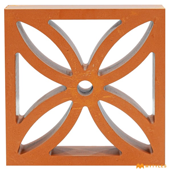 Terracotta Clay Jali-Terracotta Amber Jali Code31628 (200x200mm, Matt)