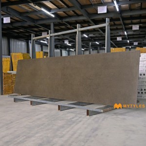 undefined-Vitrified Brown Slab Floor and Wall Tile Code22051 (790x3000mm, Matt)