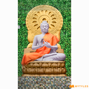 undefined-Poster Wall Tile -Buddha KC-2373 Code21513 (4x6 Feet, Glossy, 3Pcs)