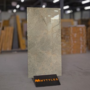 undefined-Vitrified Gray Floor and Wall Tile Code24653 (600x1200mm, Glossy)