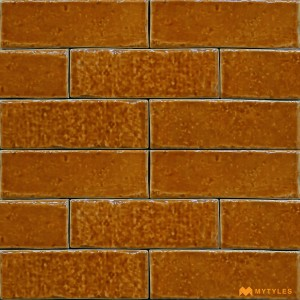 undefined-Imported Orange Subway Wall Tile Code30459 (50x150mm, Glossy)