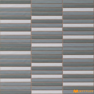 undefined-Ceramic Blue Kitkat Wall Tile Code35621 (300x600mm, Matt)