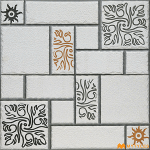 undefined-Vitrified Elevation Wall Tile Code7079 (300x600mm, Matt)