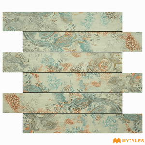 undefined-Vitrified Wooden Plank Tile Code20541 (150x900mm, Metallic)