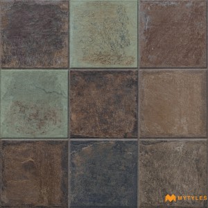 undefined-Multi Color Digital Parking Floor and Wall Tile Code32165 (400x400mm, Matt)