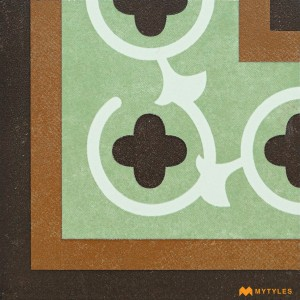 Green Carpet Design Tile Code30761