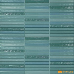 undefined-Ceramic Blue Kitkat Wall Tile Code35926 (300x600mm, Matt)