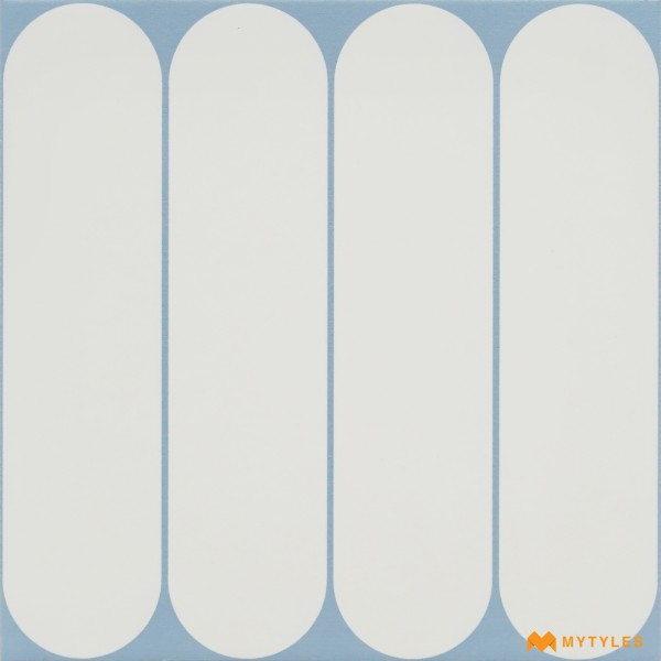 Moroccan Tiles-Vitrified White Moroccan Floor and Wall Tile Code28478 (300x300mm, Matt)