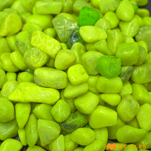 undefined-Pebble Stone Code-PEB-83-Green (1Kg, Glossy)