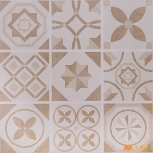 undefined-Vitrified Brown Digital Parking Floor and Wall Tile Code36820 (400x400mm, Matt)