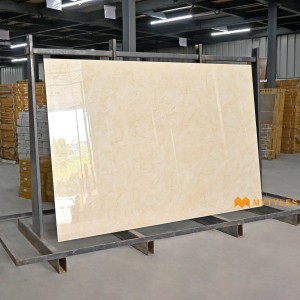 undefined-Vitrified Cream Slab Floor and Wall Tile Code29631 (1200x1800mm, Glossy)