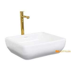 undefined-Parryware Ceramic White Wash Basin Code35030 (365x435mm, Glossy)-Pristine