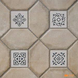 undefined-Vitrified Beige Digital Parking Floor and Wall Tile Code36863 (400x400mm, Matt)