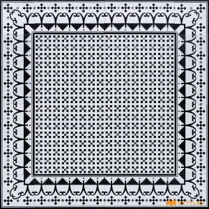 undefined-White and Black Carpet Design Floor and Wall Tile Code30691 (300x300mm, Matt)