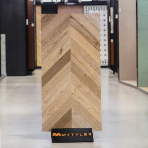 undefined-Vitrified Brown Wooden Floor and Wall Tile Code37087 (600x1200mm, Matt)