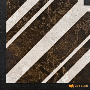 Zig Zag Brown Liner Corner Tile Code39834 