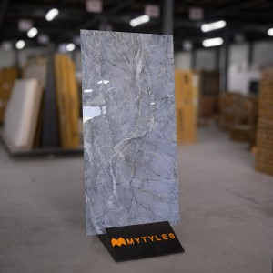 Palissandro Grey Marble Look Glossy Tile Code28639