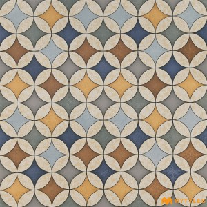 undefined-Vitrified Multi Color Moroccan Floor and Wall Tile Code33664 (600x600mm, Matt)