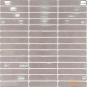 undefined-Ceramic Pink Geometric Wall Tile Code31685 (300x600mm, Glossy)